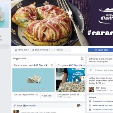 Le Bleu d&rsquo;Auvergne est sur Facebook !