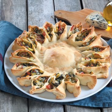 Pizza soleil à la Fourme d&rsquo;Ambert