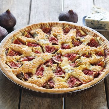 Tarte amandine Figues et Fourme d&rsquo;Ambert