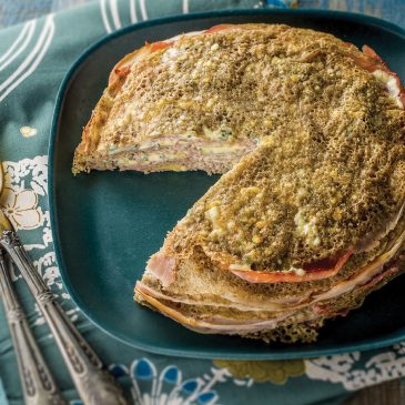 Millefeuille de bourriols au Bleu d&rsquo;Auvergne