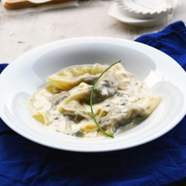 Ravioles de confit de canard et Fourme d&rsquo;Ambert