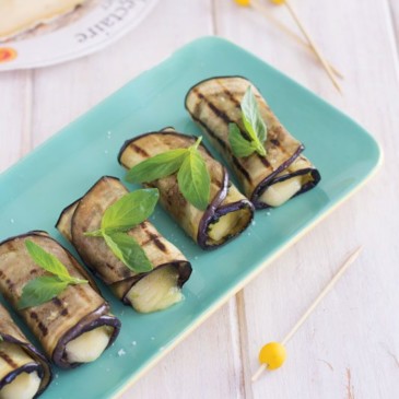 Roulés d&rsquo;aubergine au Saint-Nectaire
