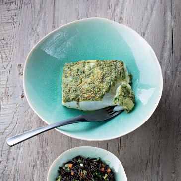 Filet de cabillaud en croûte de Cantal vieux